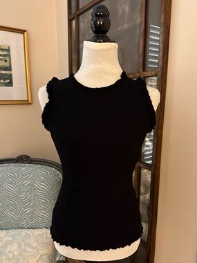 MILLY SLEEVELESS KNIT TOP